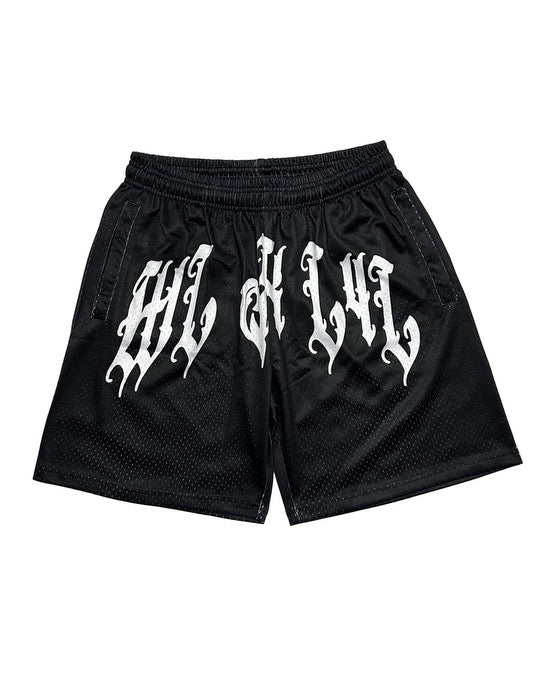 BLACK WLXL4L BASKETBALL SHORTS