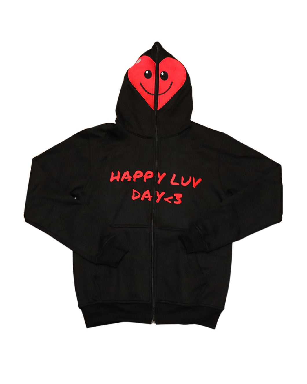 HAPPY LUV DAY FULL-ZIP HOODIE