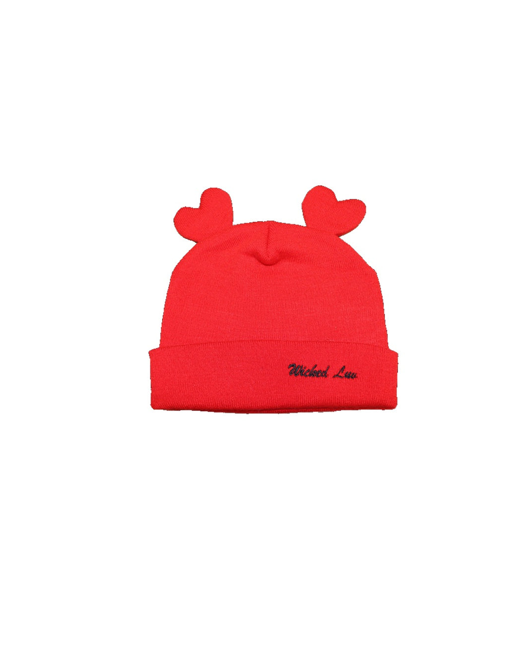 HEART BEANIE (RED)